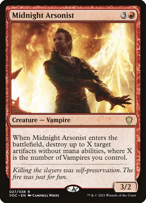 Midnight Arsonist · Crimson Vow Commander 27/188