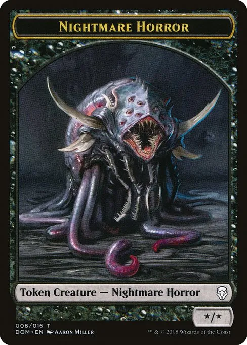 Nightmare Horror · Dominaria Tokens 6/16