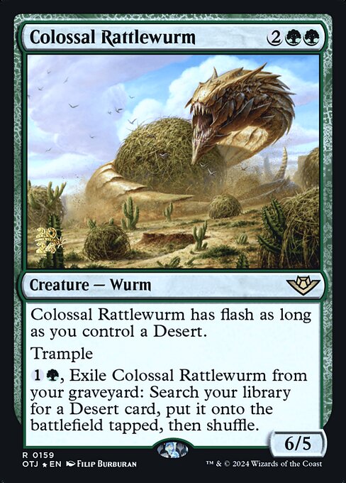 Colossal Rattlewurm · Outlaws of Thunder Junction Promos 159s/160