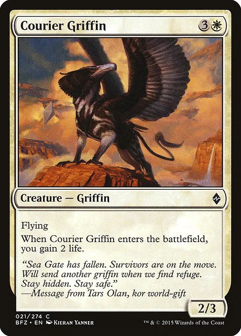 Courier Griffin · Battle for Zendikar 21/299