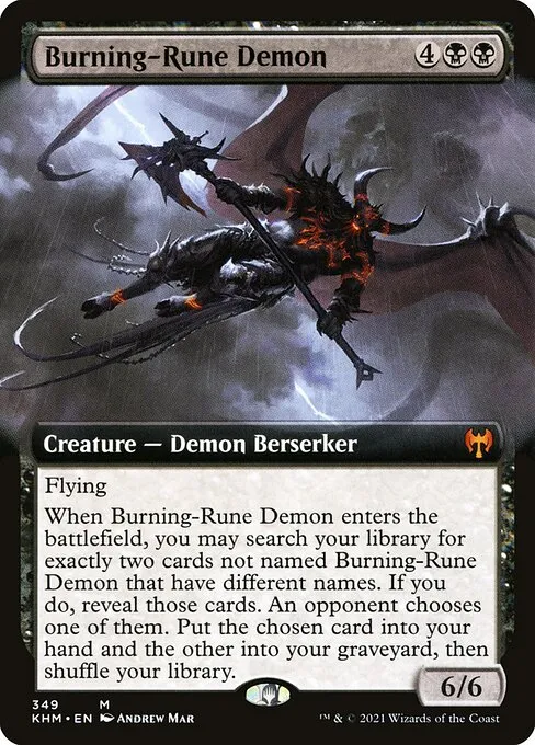 Burning-Rune Demon · Kaldheim 349/425