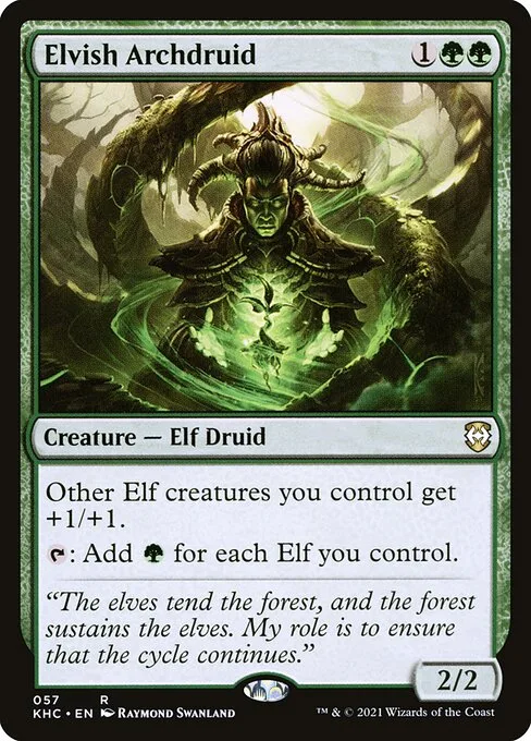 Elvish Archdruid · Kaldheim Commander 57/119