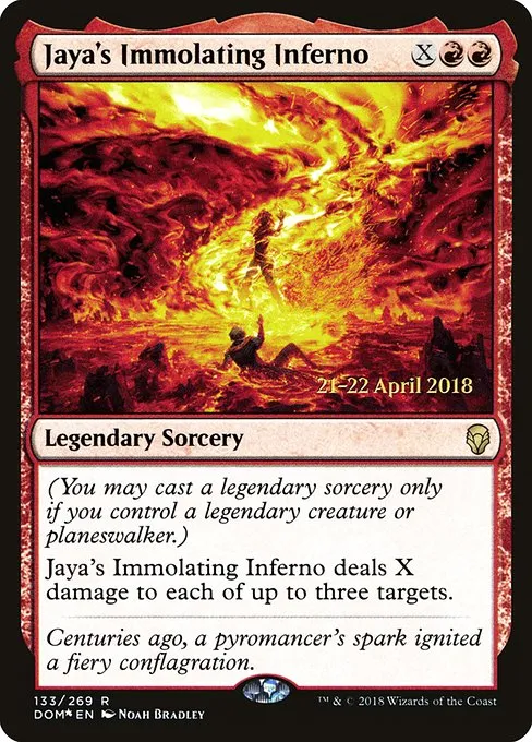 Jaya's Immolating Inferno · Dominaria Promos 133s/118