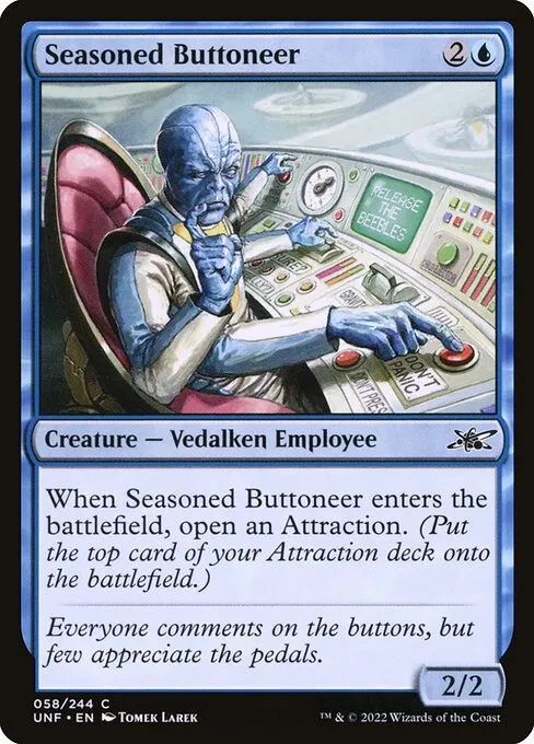 Seasoned Buttoneer · Unfinity 58/639