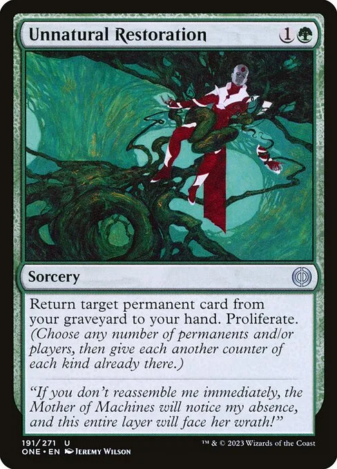 Unnatural Restoration · Phyrexia: All Will Be One 191/479