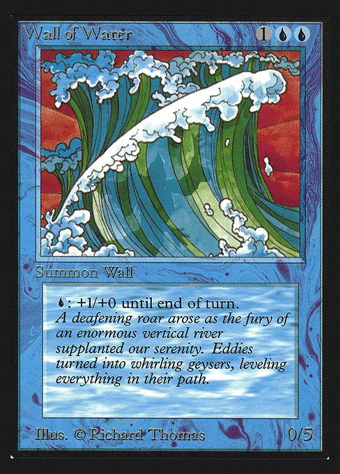Wall of Water · Intl. Collectors' Edition 91/302