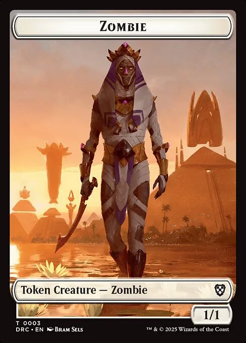 Zombie · Aetherdrift Commander Tokens 3/17
