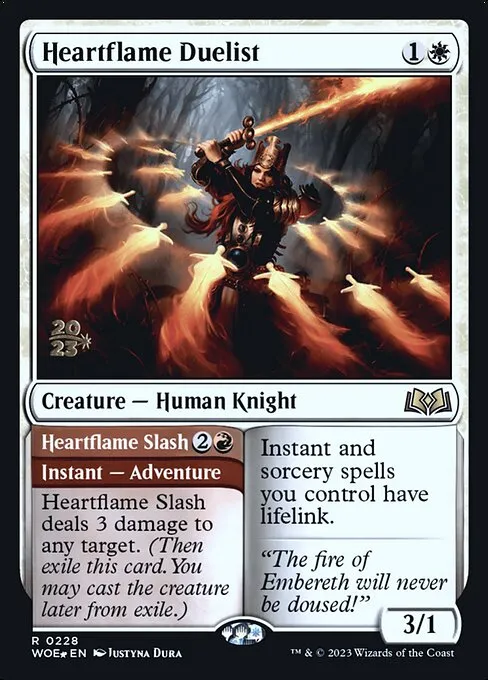 Heartflame Duelist // Heartflame Slash · Wilds of Eldraine Promos 228s/160