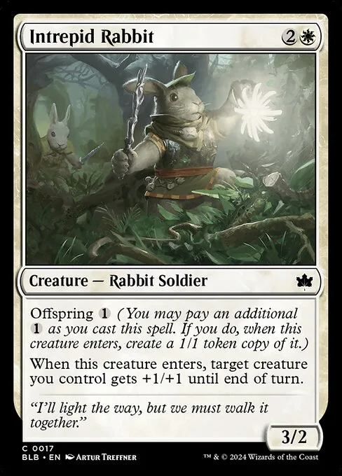 Intrepid Rabbit · Bloomburrow 17/398