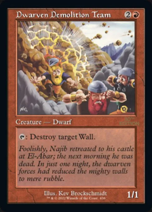 Dwarven Demolition Team · 30th Anniversary Edition 436/594