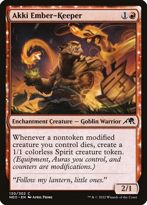 Akki Ember-Keeper · Kamigawa: Neon Dynasty 130/531