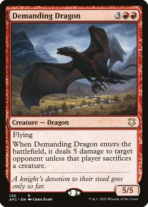 Demanding Dragon · Forgotten Realms Commander 120/331
