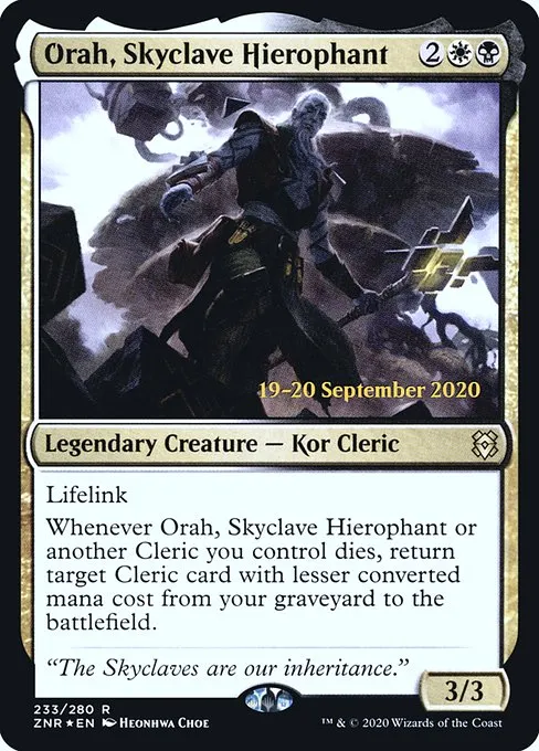 Orah, Skyclave Hierophant · Zendikar Rising Promos 233s/153