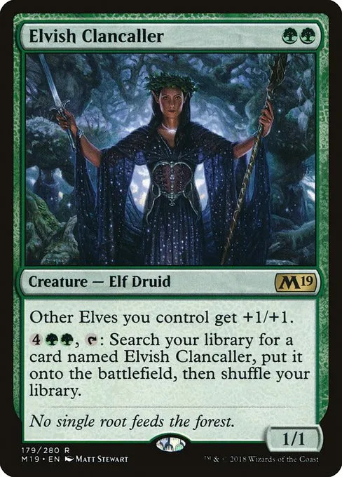 Elvish Clancaller · Core Set 2019 179/314