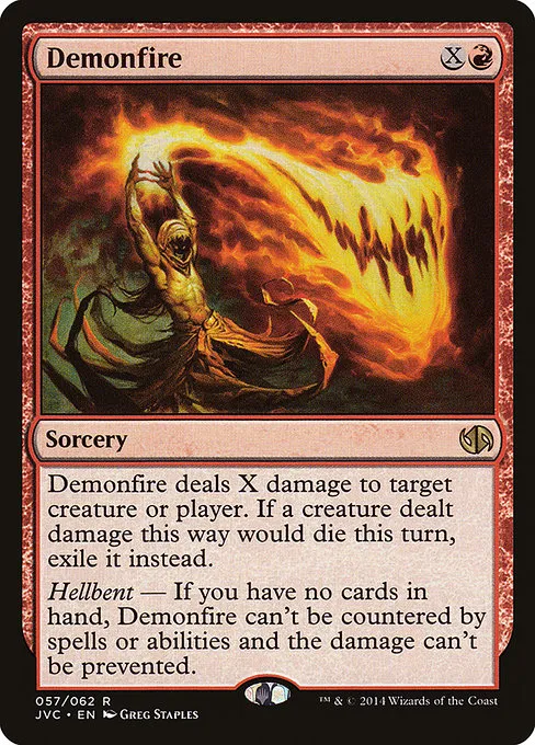 Demonfire · Duel Decks Anthology: Jace vs. Chandra 57/62