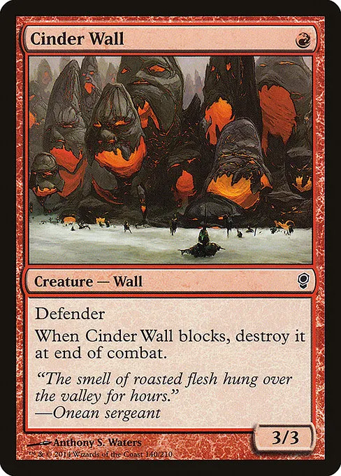 Cinder Wall · Conspiracy 140/210