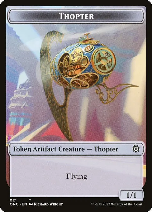 Thopter · Phyrexia: All Will Be One Commander Tokens 21/23