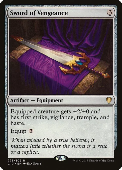 Sword of Vengeance · Commander 2017 228/309