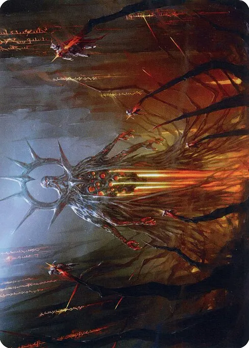 Solphim, Mayhem Dominus // Solphim, Mayhem Dominus · Phyrexia: All Will Be One Art Series 35/81