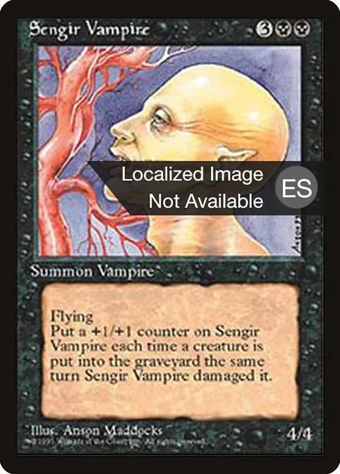 Sengir Vampire · Fourth Edition Foreign Black Border 160/378