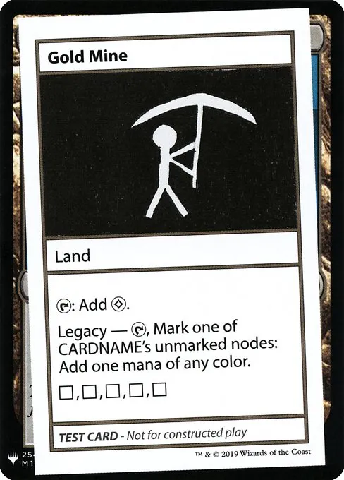 Gold Mine · Mystery Booster Playtest Cards 2019 116/121