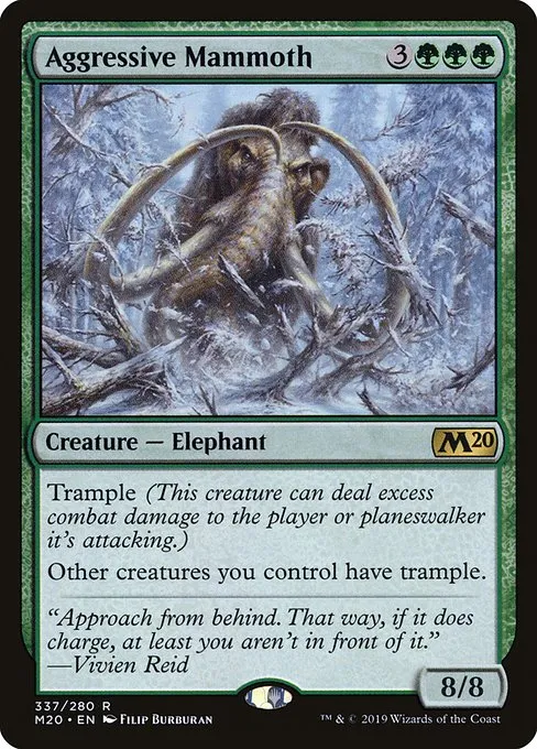 Aggressive Mammoth · Core Set 2020 337/346