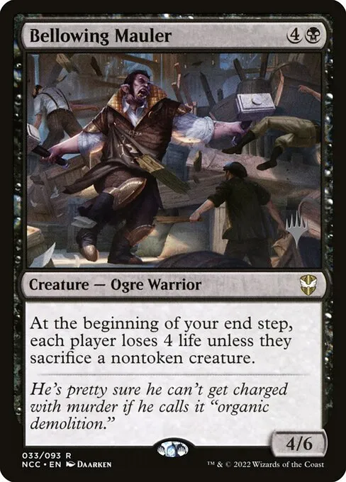 Bellowing Mauler · New Capenna Commander Promos 33p/75