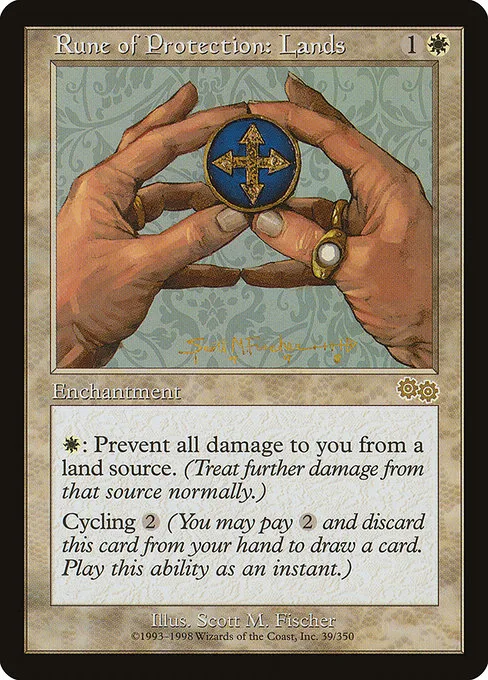 Rune of Protection: Lands · Urza's Saga 39/357