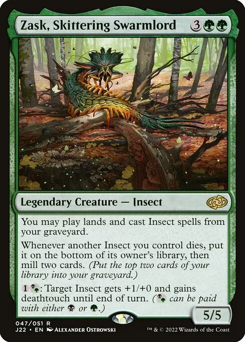 Zask, Skittering Swarmlord · Jumpstart 2022 47/835