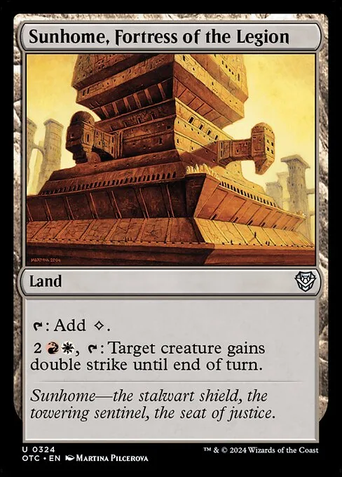 Sunhome, Fortress of the Legion · Outlaws of Thunder Junction Commander 324/342