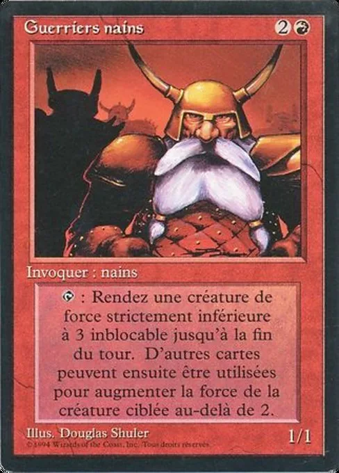 Dwarven Warriors · Foreign Black Border 144/307