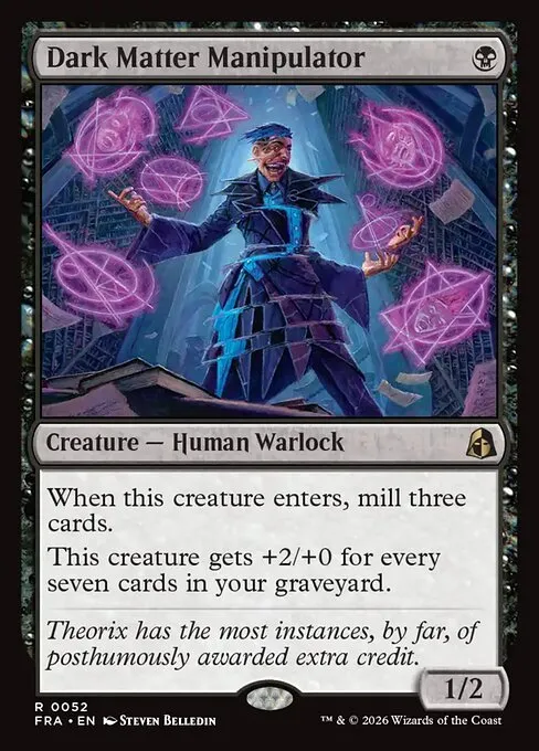 Dark Matter Manipulator · Reality Fracture 52/7