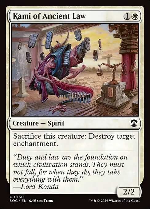 Kami of Ancient Law · Secrets of Strixhaven Commander 150/426