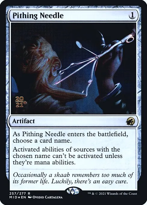 Pithing Needle · Innistrad: Midnight Hunt Promos 257s/155