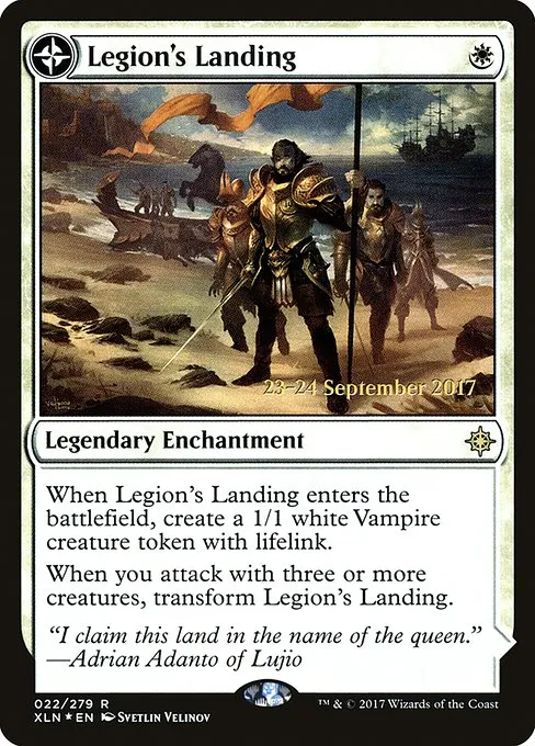 Legion's Landing // Adanto, the First Fort · Ixalan Promos 22s/120