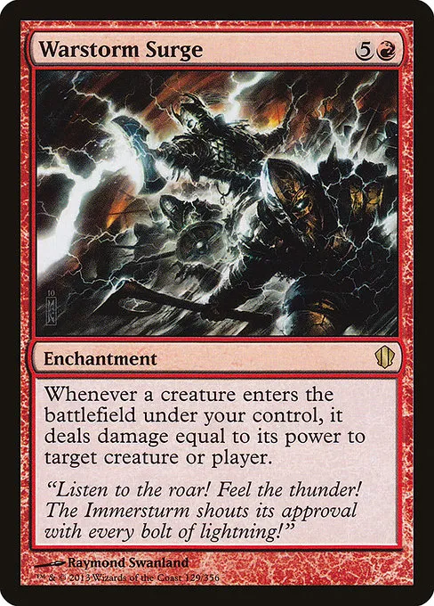Warstorm Surge · Commander 2013 129/356