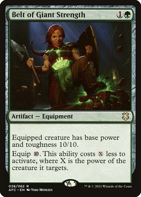 Belt of Giant Strength · Forgotten Realms Commander 38/331