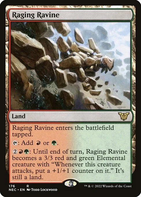 Raging Ravine · Neon Dynasty Commander 176/179