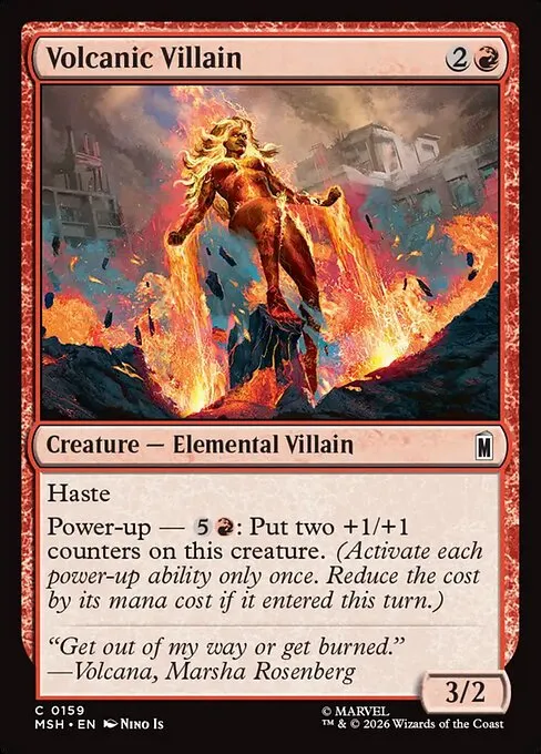 Volcanic Villain · Marvel Super Heroes 159/24