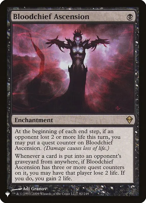Bloodchief Ascension · The List ZEN-82/5050