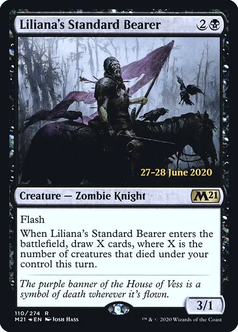 Liliana's Standard Bearer · Core Set 2021 Promos 110s/137