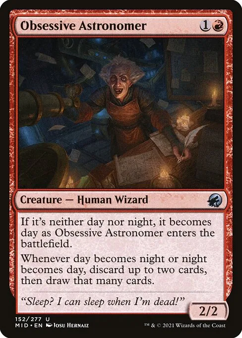 Obsessive Astronomer · Innistrad: Midnight Hunt 152/399