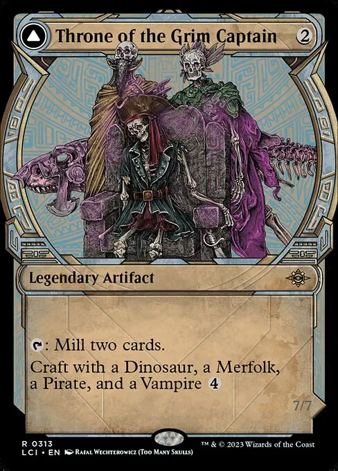 Throne of the Grim Captain // The Grim Captain · The Lost Caverns of Ixalan 313/416