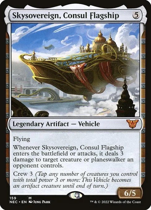 Skysovereign, Consul Flagship · Neon Dynasty Commander 159/179