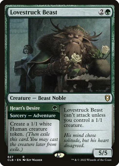 Lovestruck Beast // Heart's Desire · Commander Legends: Battle for Baldur's Gate 827/936