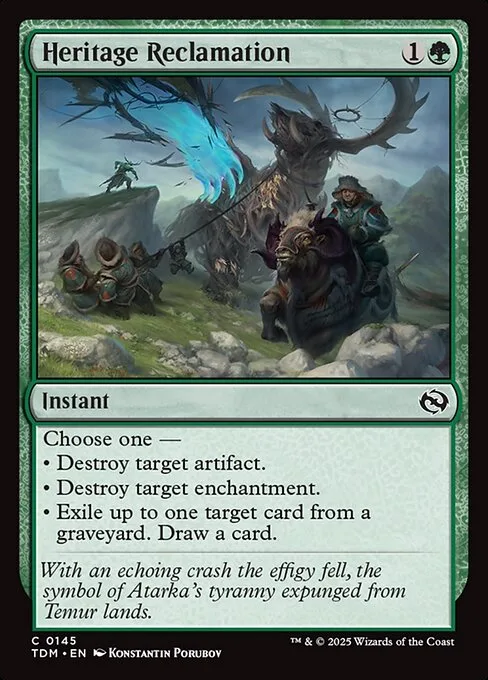 Heritage Reclamation · Tarkir: Dragonstorm 145/427