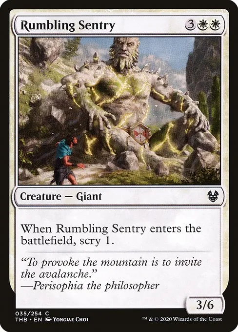 Rumbling Sentry · Theros Beyond Death 35/358