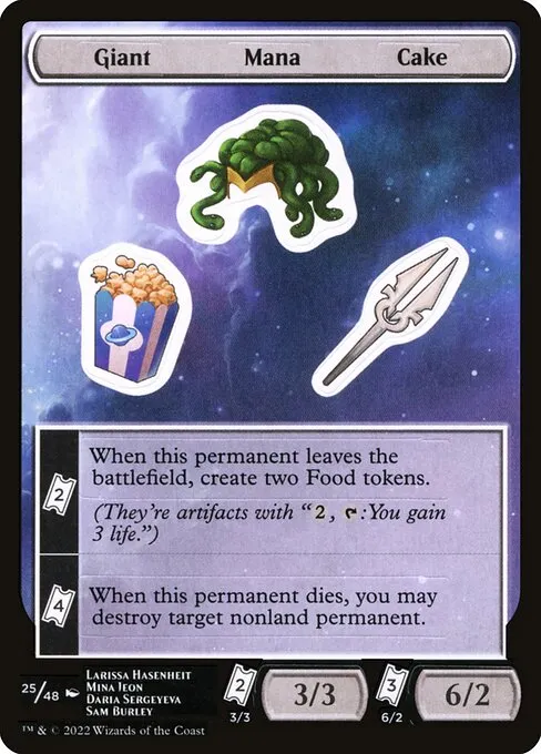 Giant Mana Cake · Unfinity Sticker Sheets 25/48