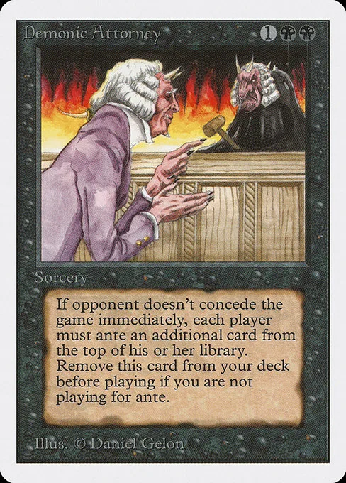 Demonic Attorney · Unlimited Edition 103/302