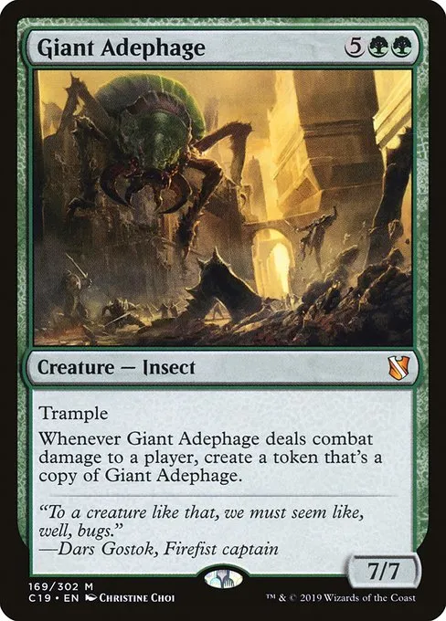 Giant Adephage · Commander 2019 169/302